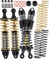hopsupRC RC Upgrades Parts Aluminum Front Rear Assembled Full Metal Shocks for 1/10 Traxxas Rustler/Slash/Stampede/Bandit VXL 4X4 4WD 2WD,Shocks Absorber Damper Full Big Bore