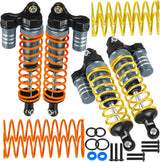 hopsupRC Upgrades Part Front Rear Assembled Full Metal Shocks Aluminum Big Bore RC Shocks Absorber Damper for 1/10 Traxxas Slash/Rustler/Stampede/Bandit 4X4 4WD 2WD(VXL)