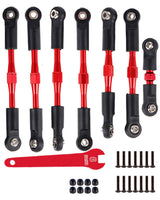 hopsupRC Adjustable Turnbuckles Upgrades Part for Traxxas 1/10 Slash/Rustler/Stampede/Bandit VXL 4WD, Adjustable Turnbuckles Camber Links Toe Link