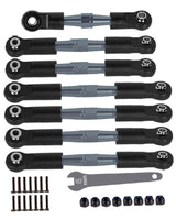 hopsupRC RC Adjustable Turnbuckles Upgrades Part for Traxxas 1/10 Slash/Rustler/Stampede/Bandit VXL 2WD, Adjustable Turnbuckles Camber Links Toe Link