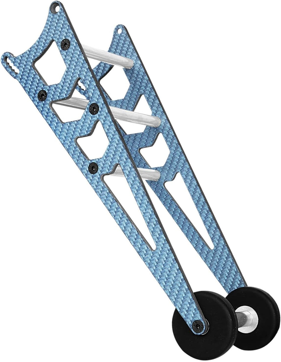 hopsupRC RC Carbon Adjustable Wheelie Bar Kit Tail Wheel Head up Wheel Upgrades Part for 1/10 Traxxas Slash,Rustler,Bandit,Stampede VXL 2WD,Carbon Adjustable Wheelie Bar w/Mount Hops Up