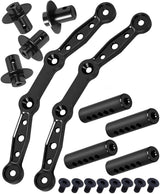 hopsupRC Aluminum Front Rear Body Posts Mount Shell Column Fixing Bracket Upgrades Part for 1/8 Arrma Mojave 4X4 4S BLX RC Car,Alloy Body Post Set Hops Up,Replaces ARA320740