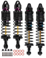hopsupRC Full Aluminum Big Bore RC Shocks Absorber Damper Upgrades Part for Traxxas 1/10 Slash/Stampede/Rustler/Bandit VXL 4X4 2WD,Front Rear Assembled Full Metal Shocks