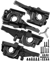 hopsupRC Aluminum Front Rear Bulkhead Gearbox Upgrades for Traxxas 1/16 Mini E-Revo Slash Summit RC Car,Alloy Front Rear Bulkhead Transmission
