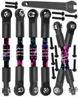 hopsupRC RC Adjustable Turnbuckles Camber Links Steering Links Upgrades Part for Arrma  1/8 Typhon 4WD 3S MEGA 550 BLX,1/10 Big Rock 4X4 V3 3S BLX RC Car,Tie Rod Set Link Linkage Rod Adjustable
