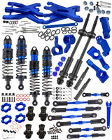 hopsupRC Upgrades Part for Traxxas 1/10 Stampede/Rustler 2WD,Drive Shaft CVD&RC Shocks&Adjustable Turnbuckles Camber Links&A Arm&Caster Block&Steering Blocks&Rear Stub Axle Carriers,Wheel Hex&Hex Hub