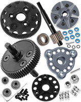 hopsupRC Upgrades Parts for Traxxas 1/10 Rustler/Slash/Stampede/Bandit 2WD(VXL) 48P&90T Spur Gear&Transmission Gear&Slipper Clutch&Slipper Rebuild Kit&Pressure Plate ,Pink