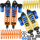 hopsupRC Upgrades Part Front Rear Assembled Full Metal Shocks Aluminum Big Bore RC Shocks Absorber Damper for 1/10 Traxxas Slash/Rustler/Stampede/Bandit 4X4 4WD 2WD(VXL)