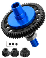 hopsupRC Upgrades for Arrma 1/10 4x4 Granite/Senton/Big Rock/Vorteks 3s & 550,Kraton/Outcast 4S,1/8 Typhon 3s7075 Metal Spur Gear Slipper Clutch 57T(32dp) with 3.175mm Pinion Gear Sets (15T/16T/17T)