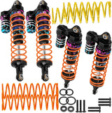 hopsupRC Upgrades Part Front Rear Assembled Full Metal Shocks Aluminum Big Bore RC Shocks Absorber Damper for 1/10 Traxxas Slash/Rustler/Stampede/Bandit 4X4 4WD 2WD(VXL)