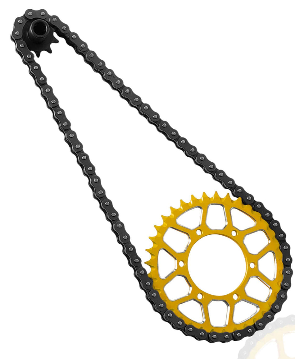hopsupRC Upgrades Parts for Losi 1/4 Promoto-MX Motorcycle RTR FXR(los06000)(los06002),Aluminum 7075 Rear Hub Chain Sprocket 36T Gears&Manganese Steel Roller Chain&10T Steel Front Sprocket