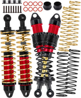 hopsupRC RC Upgrades Parts Aluminum Front Rear Assembled Full Metal Shocks for 1/10 Traxxas Rustler/Slash/Stampede/Bandit VXL 4X4 4WD 2WD,Shocks Absorber Damper Full Big Bore