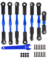 hopsupRC Adjustable Turnbuckles Upgrades Part for Traxxas 1/10 Slash/Rustler/Stampede/Bandit VXL 4WD, Adjustable Turnbuckles Camber Links Toe Link