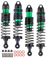 hopsupRC Full Aluminum Big Bore RC Shocks Absorber Damper Upgrades Part for Traxxas 1/10 Slash/Stampede/Rustler/Bandit VXL 4X4 2WD,Front Rear Assembled Full Metal Shocks