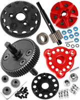 hopsupRC Upgrades Parts for Traxxas 1/10 Rustler/Slash/Stampede/Bandit 2WD(VXL) 48P&90T Spur Gear&Transmission Gear&Slipper Clutch&Slipper Rebuild Kit&Pressure Plate ,Pink