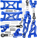hopsupRC RC Suspension Arms Upgrades Parts for 1/16 ARRMA Mojave Grom 223S DSC 4X4 RTR,1/16 Mojave Grom 4X4 RTR,Aluminum Front Rear Suspension A Arms Set Hops Up,Replace ARA330839+ARA330840