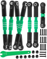 hopsupRC RC Upgrades Part for 1/10 traxxas Slash/Rustler/Stampede/Bandit VXL 4WD 4X4,Adjustable Turnbuckles Camber Links Toe Link .Alloy Front&Rear Link Set