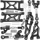 hopsupRC RC Suspension Arms Upgrades Parts for 1/16 ARRMA Mojave Grom 223S DSC 4X4 RTR,1/16 Mojave Grom 4X4 RTR,Aluminum Front Rear Suspension A Arms Set Hops Up,Replace ARA330839+ARA330840
