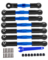 hopsupRC RC Adjustable Turnbuckles Upgrades Part for Traxxas 1/10 Slash/Rustler/Stampede/Bandit VXL 2WD, Adjustable Turnbuckles Camber Links Toe Link
