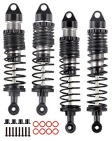 hopsupRC Full Aluminum Big Bore RC Shocks Absorber Damper Upgrades Part for Traxxas 1/10 Slash/Stampede/Rustler/Bandit VXL 4X4 2WD,Front Rear Assembled Full Metal Shocks