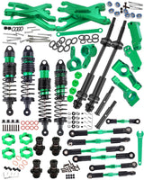 hopsupRC Upgrades Part for Traxxas 1/10 Stampede/Rustler 2WD,Drive Shaft CVD&RC Shocks&Adjustable Turnbuckles Camber Links&A Arm&Caster Block&Steering Blocks&Rear Stub Axle Carriers,Wheel Hex&Hex Hub