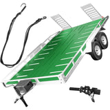 hopsupRC Alloy Trailer Kit with Elastic Kinetic Winch Strap  for 1/10 1/8 Traxxas Axial Crawler Cars SCX10 SCX10II SCX10III TRX4 TRX6 D90 Redcat Gen7 Gen8(Trailer Size:22.5IN*14.2IN)