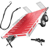 hopsupRC Alloy Trailer Kit with Elastic Kinetic Winch Strap  for 1/10 1/8 Traxxas Axial Crawler Cars SCX10 SCX10II SCX10III TRX4 TRX6 D90 Redcat Gen7 Gen8(Trailer Size:22.5IN*14.2IN)