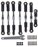 hopsupRC Adjustable Turnbuckles Upgrades Part for Traxxas 1/10 Slash/Rustler/Stampede/Bandit VXL 4WD, Adjustable Turnbuckles Camber Links Toe Link