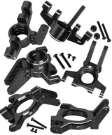 hopsupRC Upgrades Parts for Arrma 1/10 4x4 Kraton/Outcast 4S BLX,1/8 Mojave 4X4 4S BLX,Aluminum Front Steering Block Knuckles & C-Hubs Caster Blocks & Rear Hubs