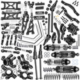 hopsupRC Upgrade Parts for 1/16 Arrma Mojave GROM 223S DSC 4X4 RTR,RC Shock& Arms&Drive Shaft CVD&Steering Knuckle Kit&Shock Tower&Adjustable Links&Steering Block&RC Gearbox&Sway Bar Kit
