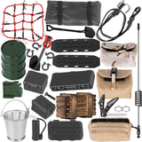 hopsupRC for Traxxas Axial 1/18 1/24 TRX4M K10 SCX24 FCX24 K5 AX24,RC Tow Rope/RC Recovery Board/RC Antennas/RC Simulation Decorative/RC Shovel