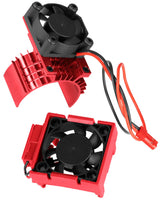 hopsupRC VXL-3s High Velocity Fan Heatsink Set Upgrades Part for 1/10 Traxxas Slash/Rustler/Stampede VXL 4X4 2WD, ESC Motor Cooling Fan