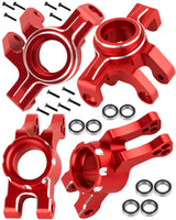 hopsupRC RC Upgrades Parts for 1/16 Arrma Mojave Grom 223S DSC 4X4 RTR,1/16 Mojave Grom 4X4 RTR,Front Steering Block Knuckles&Rear Hubs&C-Hubs Caster Blocks Hops Up,Replace ARA330841