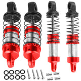 hopsupRC 23mm RC Shocks Upgrades Part for Axial 1/30 SCX30 Ford Bronco 4X4,Chevrolet K10 4X4,Jeep Wrangler JLU 4X4,Aluminum RC Shocks Absorber Damper,Front Rear Assembled Full Metal Shocks