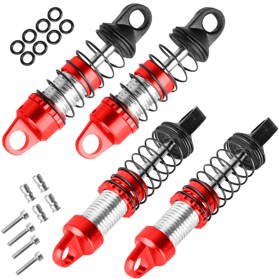 hopsupRC RC Upgrades Part for Axial 1/30 SCX30 Ford Bronco 4X4,Chevrolet K10 4X4,Jeep Wrangler JLU 4X4,26mm RC Shocks,Aluminium Front Rear Assembled Full Metal Shocks,Absorber Damper