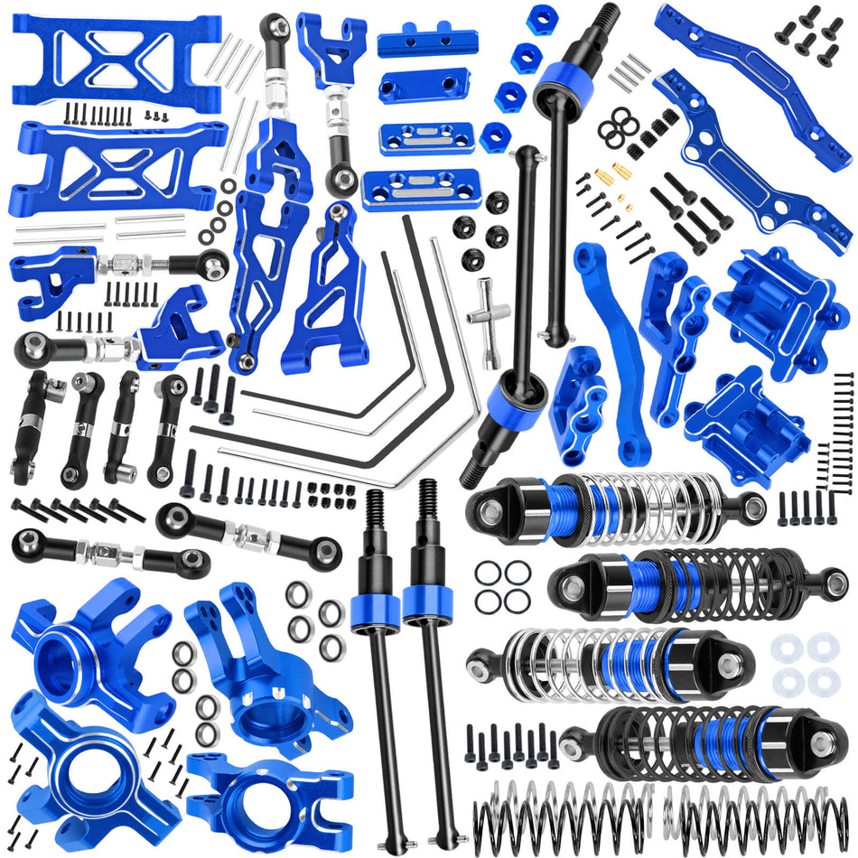 hopsupRC Upgrade Parts for 1/16 Arrma Mojave GROM 223S DSC 4X4 RTR,RC Shock& Arms&Drive Shaft CVD&Steering Knuckle Kit&Shock Tower&Adjustable Links&Steering Block&RC Gearbox&Sway Bar Kit