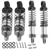 hopsupRC 23mm RC Shocks Upgrades Part for Axial 1/30 SCX30 Ford Bronco 4X4,Chevrolet K10 4X4,Jeep Wrangler JLU 4X4,Aluminum RC Shocks Absorber Damper,Front Rear Assembled Full Metal Shocks