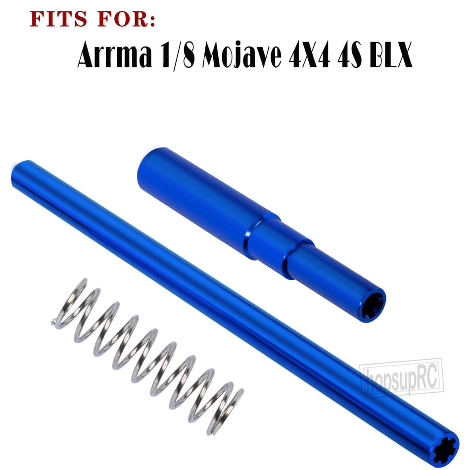 hopsupRC Aluminum Center Drive Shaft CVD Upgrades Part for Arrma 1/8 Mojave 4X4 4S BLX RC Car,Alloy Center Driveshaft Axles Hops Up,Replaces ARA311170