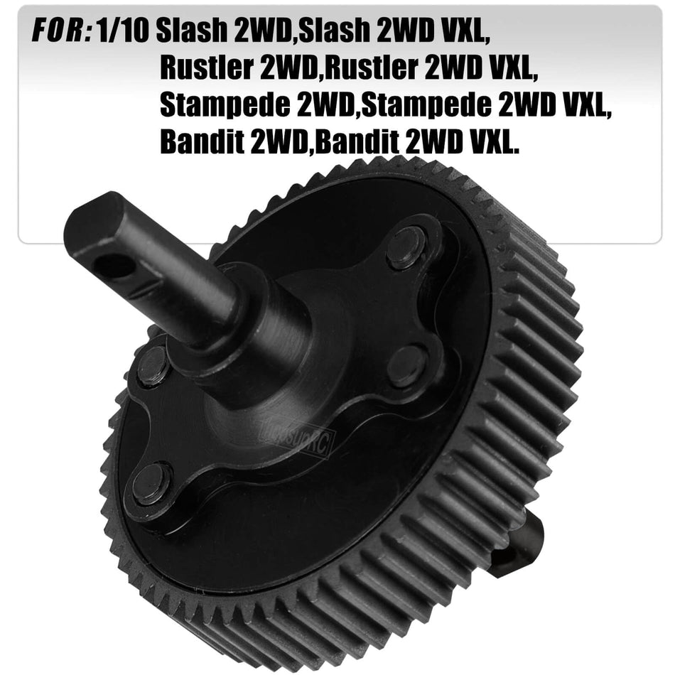 hopsupRC Upgrades Parts for Traxxas 1/10 Rustler/Slash/Stampede/Bandit 2WD(VXL) 48P&90T Spur Gear&Transmission Gear&Slipper Clutch&Slipper Rebuild Kit&Pressure Plate ,Pink