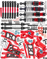 hopsupRC RC for Traxxas 1/10 Slash 2WD,Slash 2WD VXL Upgrades Parts Shocks&Drive Shaft CVD&Front Rear Suspension A Arms&Caster Block&Steering Blocks&Rear Stub Axle Carriers&Turnbuckles Camber Link
