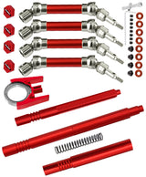 hopsupRC Upgrades Part for arrma 1/10 Senton Granite 3s Blx & Mega 550,Vorteks 4x4 3S BLX,Drive Shaft CVD Axles & Aluminum Center Driveshaft High Speed Support & Center Slider Driveshaft
