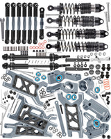 hopsupRC RC for Traxxas 1/10 Slash 2WD,Slash 2WD VXL Upgrades Parts Shocks&Drive Shaft CVD&Front Rear Suspension A Arms&Caster Block&Steering Blocks&Rear Stub Axle Carriers&Turnbuckles Camber Link