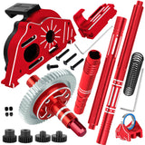 hopsupRC Upgrades Part for Arrma 1/10 Senton/Granite/Big Rock 3S BLX,1/8 Typhon 3S BLX,Motor Mount Gear Cover Gearbox Transmission&57T Spur Gear Slipper Clutch&Driveshafts Center Drive Shaft CVD
